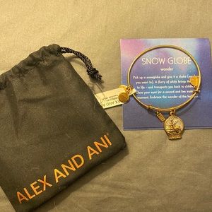 2018 Alex and Ani Snow globe Bracelet